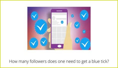 How many followers do you need to get a blue tick?